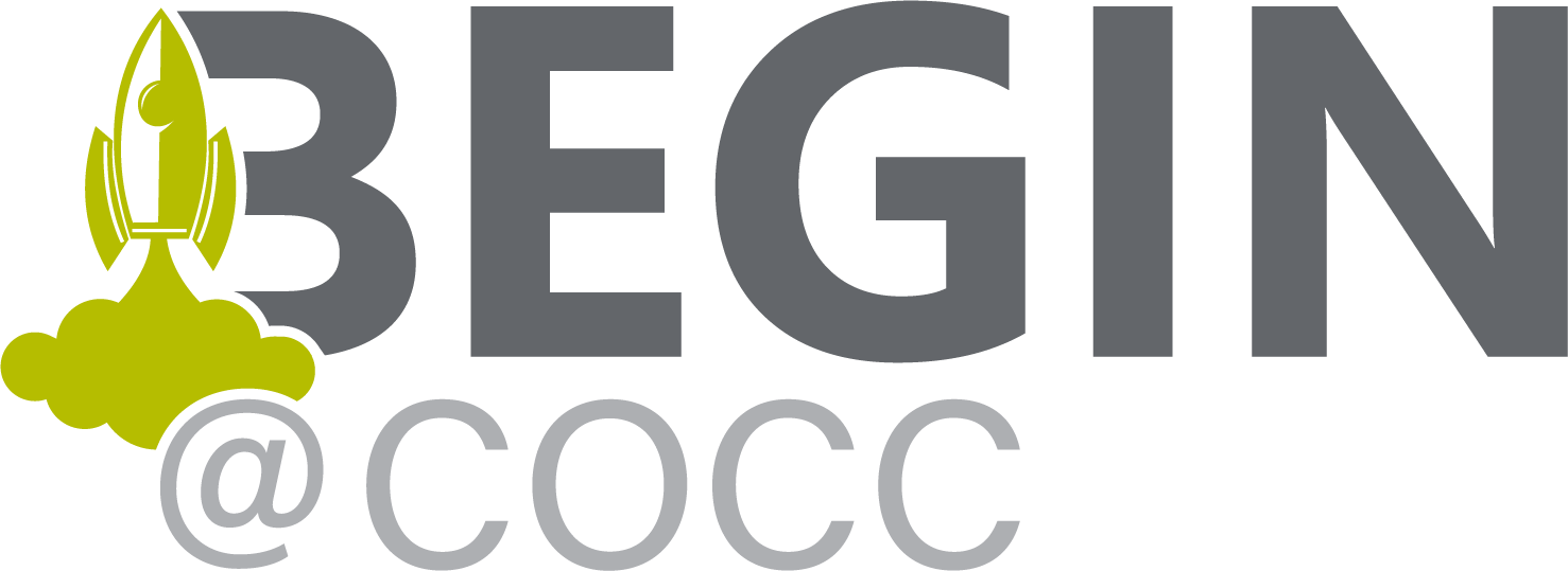 BEGIN@COCC Logo