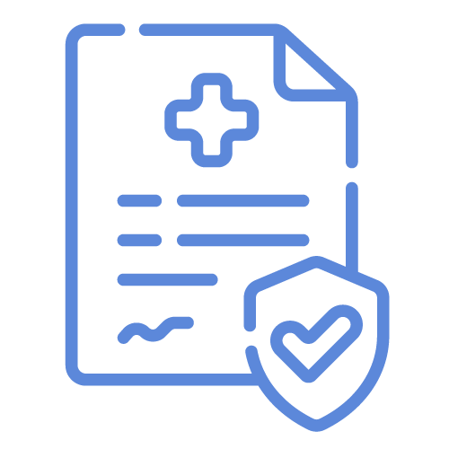 Icon of medical documents to represent paid family and medical leave